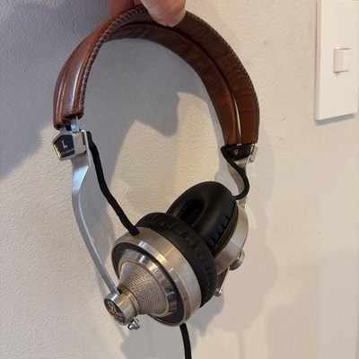Pioneer SE-L40 Vintage Stereo Kopfhörer Messing & Leder funktionstüchtig