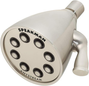 Speakman S-2251-BN Signature Icon Anystream High Pressure Adjustable Solid Brass
