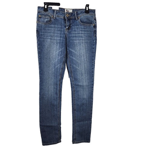 Jean Capri SO Femme, Taille 5, Bleu, Coupe Droite, Taille Moyenne