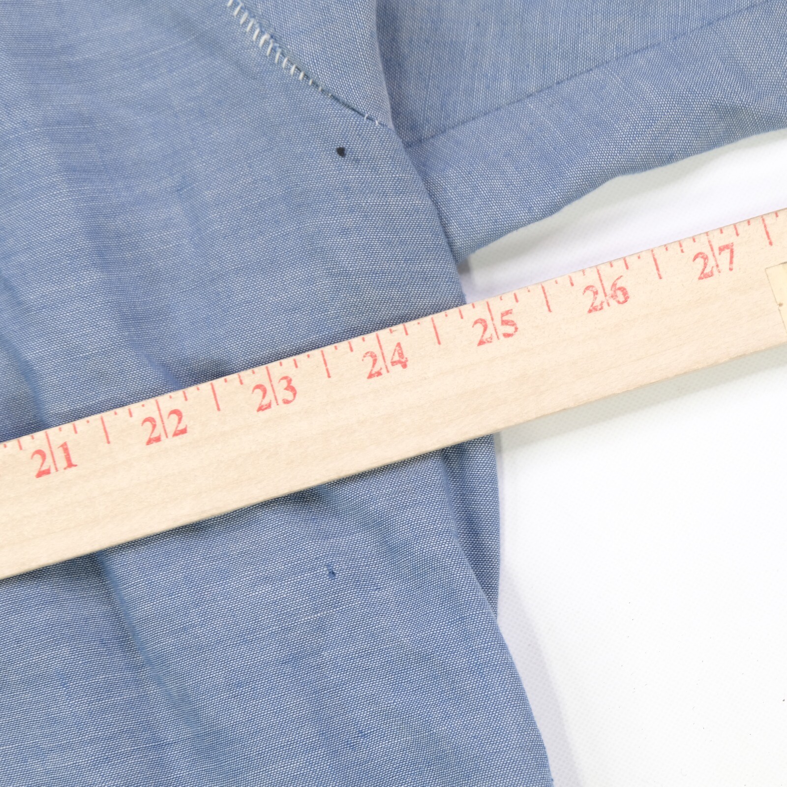 Rare Vintage BIG MAC Button Front Collared Short Sleeve Casual Shirt 80s Blue image 10