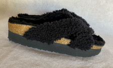 BIRKENSTOCK Papillio Daytona Shearling EU 38 US 7 Narrow Platform Sandals