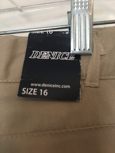 Denice Girls School Uniform Casual Capri Pants Size 16 Khaki - Picture 11 of 12