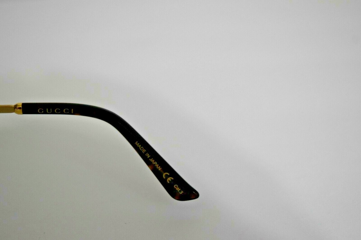 GUCCI Authentic Burgundy Gold GG0074S 004 57-16-145 Sunglasses | eBay