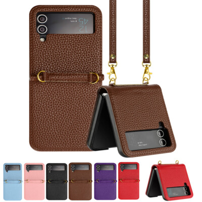 Brieftasche Leder Magnetverschluss Ständer Etui Abdeckung für Samsung Galaxy Z Flip 3 4 5