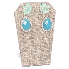 Earring Display Stand Burlap Pendant Burlap Stand Jewelry Showcase Display 3 1/4