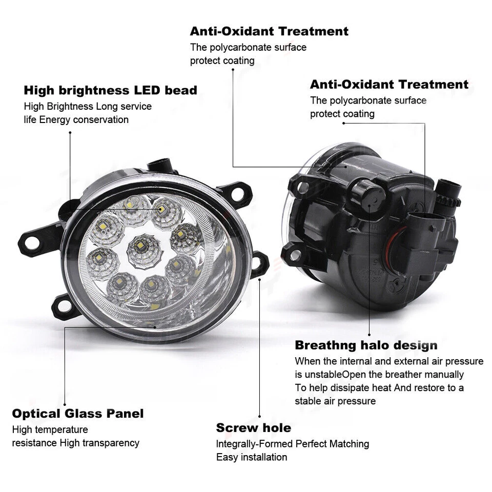 Пара светодиодных противотуманных фар ходовые огни для Lexus IS250 IS350 2010-2012 IS F 2008-2014 - Изображение 2 из 4