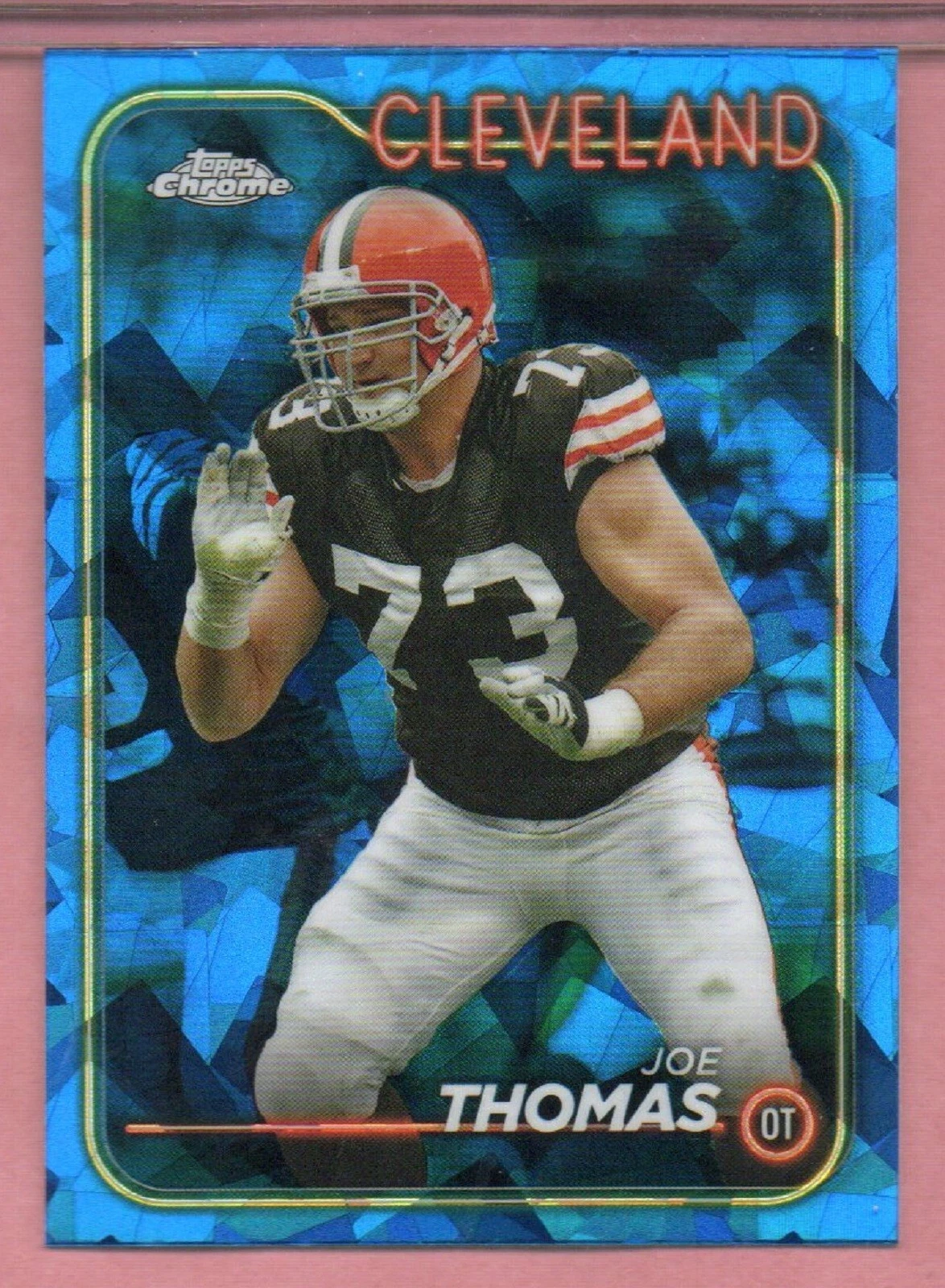 Joe Thomas 2024 Topps Chrome Sapphire Edition Browns #32