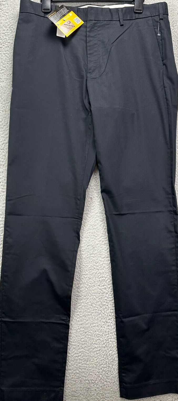 J.Crew Pants Mens 34X36 Ludlow Black Khakis Chino 3XDry Slim Fit Flat Front NEW eBay