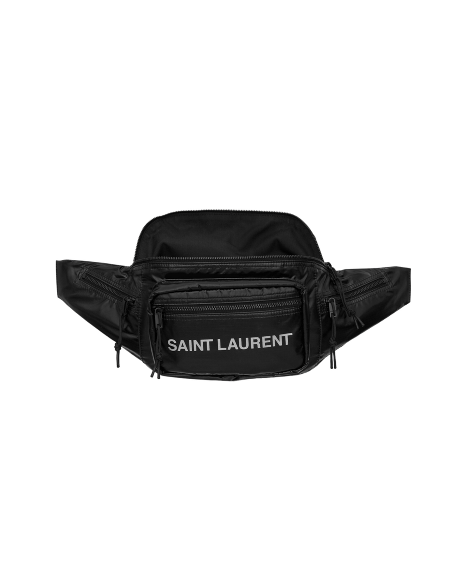SAINT LAURENT ブラックレザーバッグ Saint Laurent Nuxx $890 Black Nylon Crossbody New & Authentic | eBay