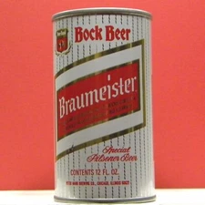 Braumeister Bock Beer S/S Air Filled Can Peter Hand Brewery Illinois 91A 1+