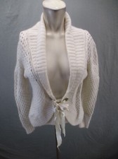 Mac&Jac Size M Womens White Angora Blend Fron...