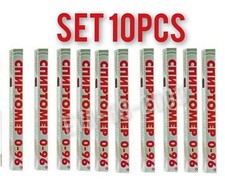 10 Spirit Level Meter Alcoholmeter Hydrometer 0-96 Set 10 pcs