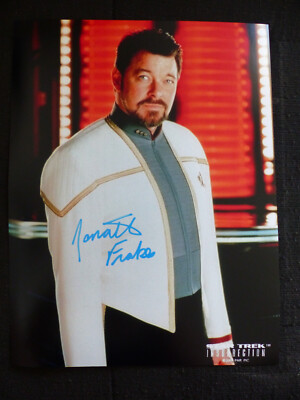 JONATHAN FRAKES signed Autogramm signiert auf 30x40 cm ''STAR TREK'' Foto LOOK