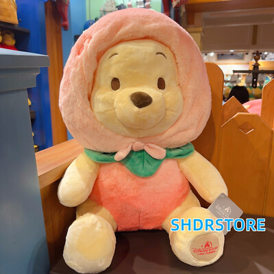 Disney authentic 2024 winnie the pooh peach plush 18inches