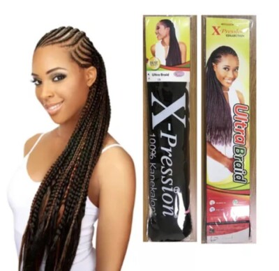 Xpression hair kanekalon ultra braid hair  82inch 165g,5 packs, color 24