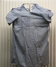 Lot of 25 Medline Patient Gowns w/ Telemetry Pocket  Button Snap Shoulders OSFM