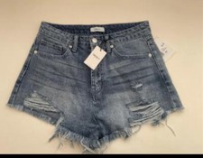 Forever 21 Distress Denim Jeans Shorts Size 27