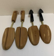 Two Pairs of Wooden Shoe Trees Large/Medium: Pre-owned