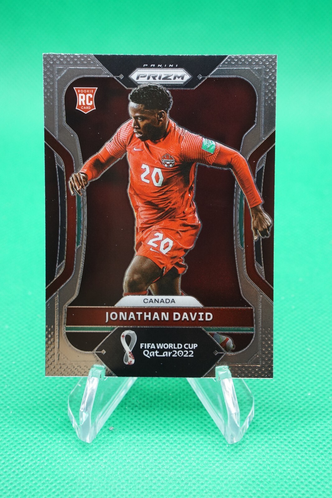 (3 Cards) 2022 Prizm World Cup Qatar Base #49 Jonathan David Canada AS1