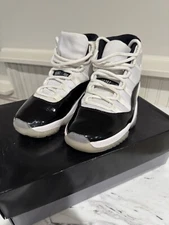 Nike Air Jordan 11 Retro Concord 2018 Size 9.5 378037-100 Black White Patent Box