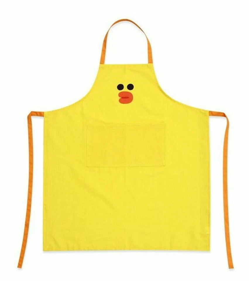 Line Friends SallyBrown Kitchen Yellow Brown Apron Yellow for Adult - Image 3 of 4