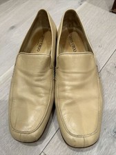 JIMMY CHOO MENS SLIP ON LOAFERS SZ 42 Beige
