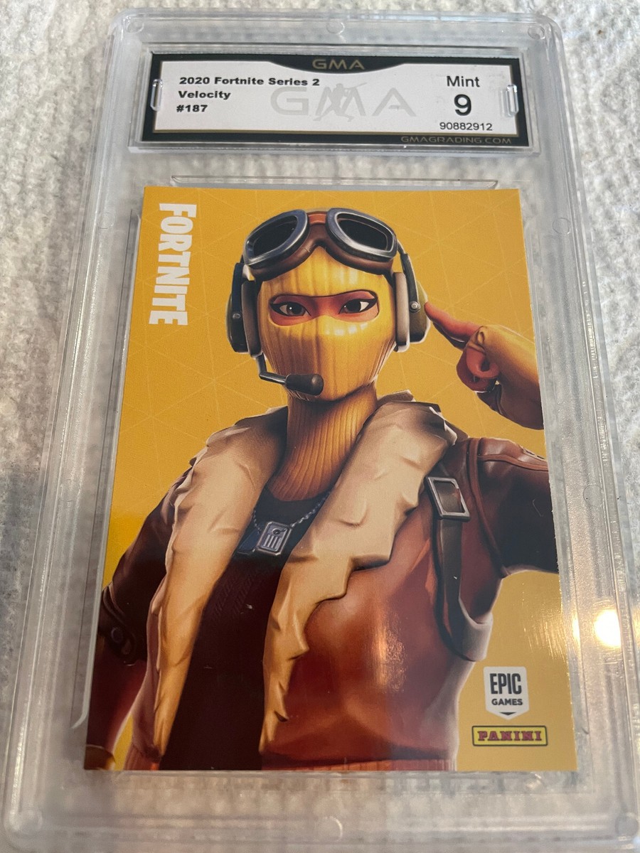VELOCITY 2020 PANINI FORTNITE LEGENDARY # 187 GRADED 9 L@@@K