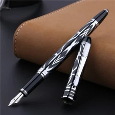 Picasso 901 Amorous Feeling of Paris Fountain Pen 18KGP Fine Nib Black & White