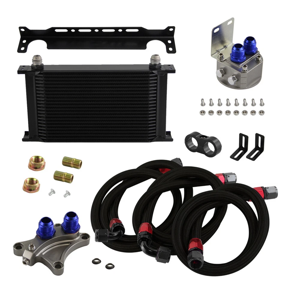KIT ENFRIADOR DE ACEITE 22 FILAS PARA NISSAN Silvia S13 S14 S15 180SX 200SX 240SX SR20DET BK Foto 2 de 4