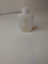 Small Frosted Holy Water Bottle/ plastic 