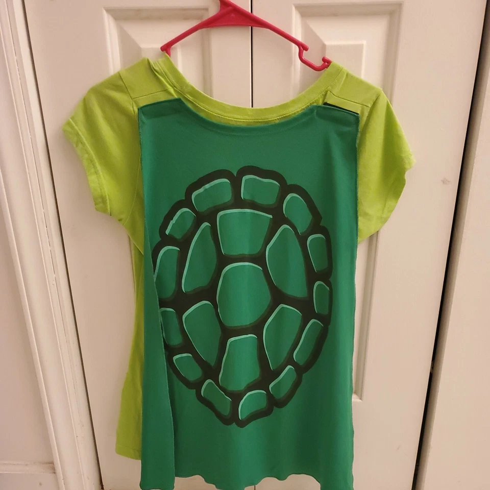 Camisa Nickelodeon Teenage Mutant Ninja Turtles Con Capa Disfraz-Niños L 11/13 Foto 2 de 2