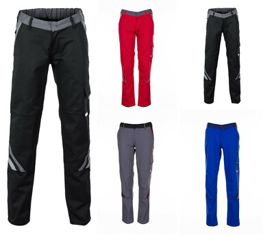 Planam Highline Womens Waistband Trousers Work Pants Workwear Ladies Trousers 34 - 54