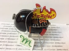 SIZZLIN’ BBQ GRILL ORNAMENT Midwest Seasons CERAMIC New with tag Grillmaster!!