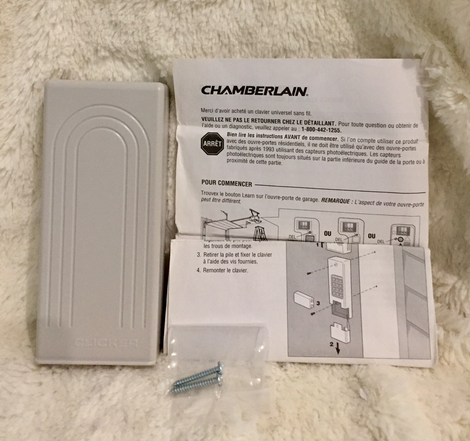 Genuine Universal Chamberlain KLIK2UP2 Garage Door Wireless Keypad