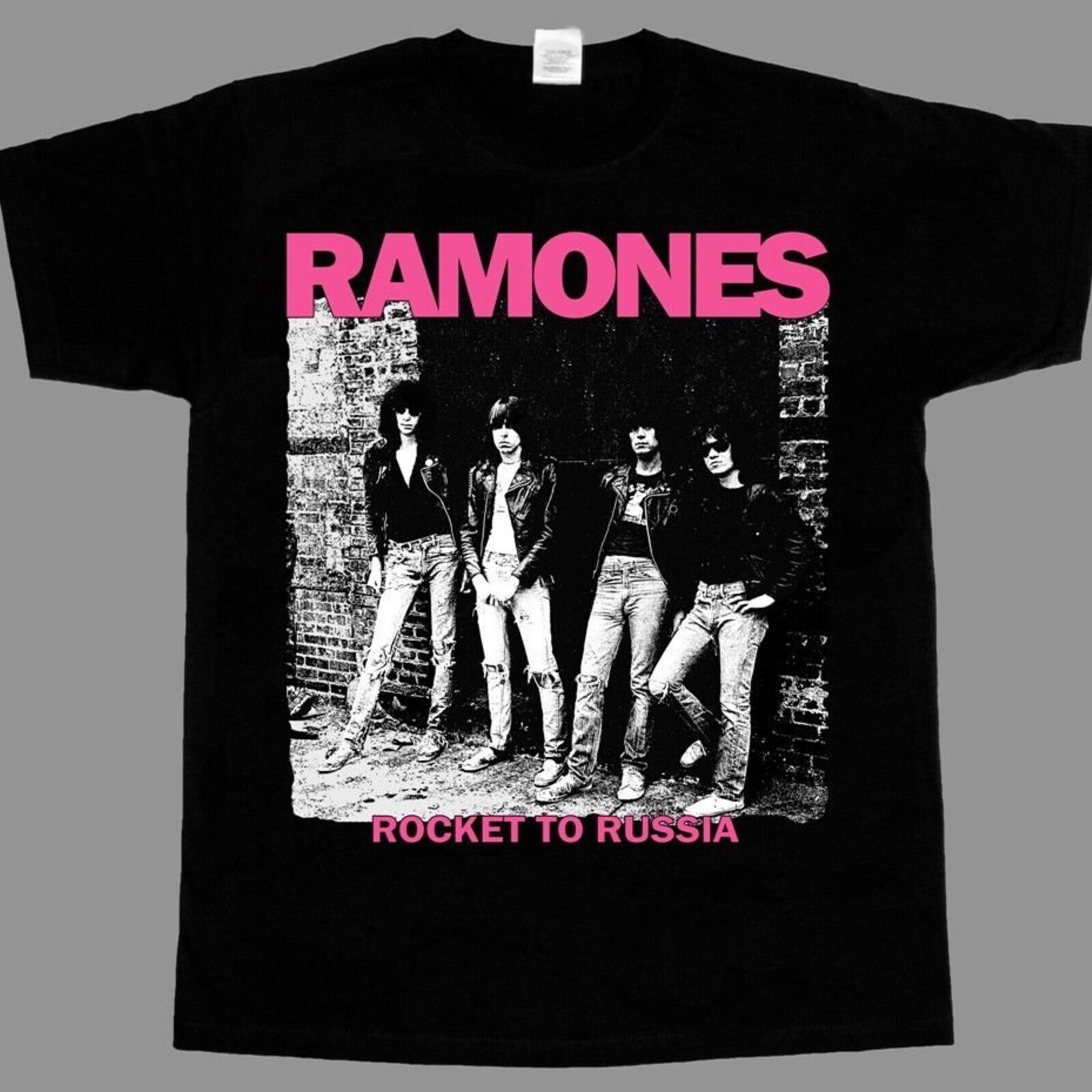 Ram0nes Vintage T Shirt Rocket To Russia Metal Music Shirt Aesthetic Shirt Cloth