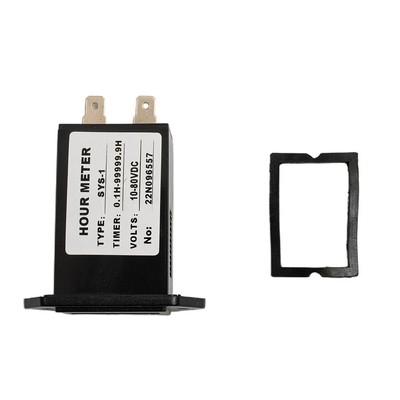 Engine Hour Meter Generator Replacement Black ABS Damp-proof Mechanical