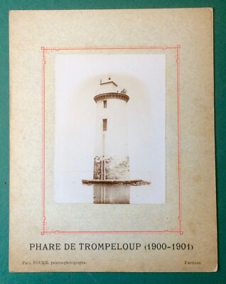 Old photo LIGHTHOUSE OF TROMPELOUP Lazaret Estuary Gironde Cotes Medoc Bordeaux