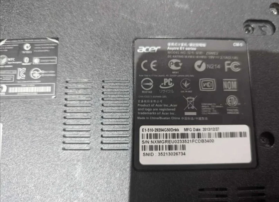 Acer Aspire E1-510-15, 6" (500GB, Inte N2820, 2,13GHz, 4GB Ram) - Bild 2 von 4