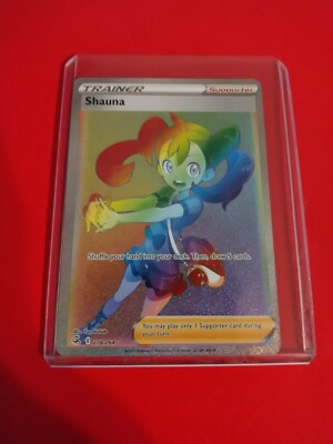 Shauna Trainer Card Rainbow Secret Rare Fusion Strike #278/264 Pokemon Card  | eBay