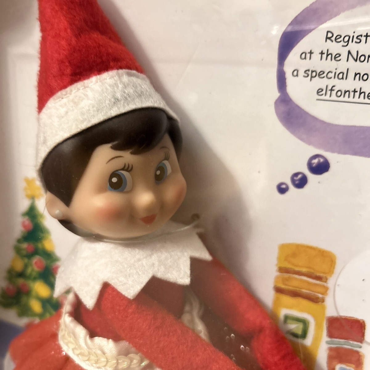 The Elf On The Shelf - Fille Aux Yeux Bruns - Tradition Noël Avec Livre, Boîte Et Certificat D'Adoption