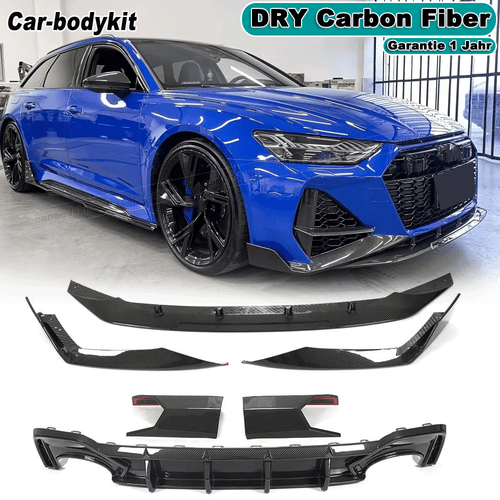DRY Carbon Frontlippe Heckdiffusor Spoilerlippe Für Audi RS6 RS7 C8 Avant 19-23  - Bild 1 von 12
