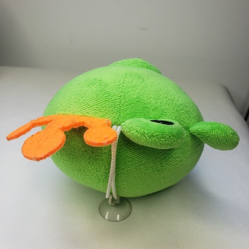 Angry Birds Green King Pig Orange Crown 6" Plush Window Suction Cup Excellent - Picture 6 of 7