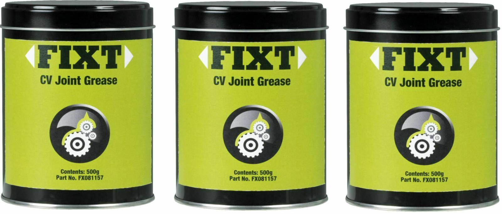 3 x FIXT CV Joint Grease - 500g Tub - FX081157