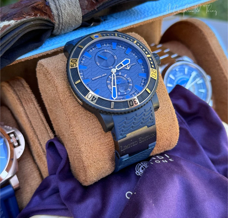 Ulysse Nardin Diver Black Sea Marine розовое золото ограниченный выпуск рекомендуемая розничная цена производителя 25 000 долл. США - Изображение 2 из 4