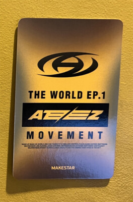ATEEZ [ THE WORLD EP.1 : MOVEMENT ] ALBUM HOLOGRAM PHOTO CARD