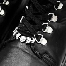 Gothic Punk Boot, Shoe Charms Celestial Moon Phases 2-piece set