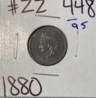 1880 indian head penny cent NICE CHOCOLATE BROWN