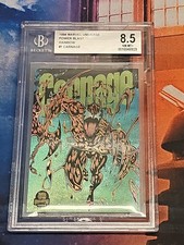 1994 Marvel Universe Power Blast Rainbow Carnage 1 BGS 8.5