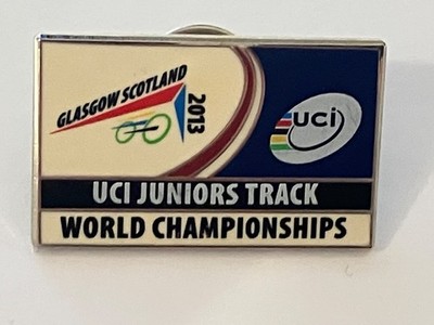 UCI Juniors Track World Championships Glasgow Scotland 2013 Enamel Pin Badge