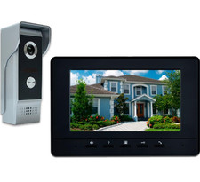 Videoportero con cable de 7 pulgadas, cámara HD y comunicación bidireccional